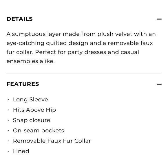 Talbots Black Velvet Down Quilted Puffer Jacket Coat Faux Fur Collar 16P 16 P - Picture 17 of 17